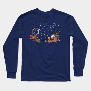 Rudolph and Santa Long Sleeve T-Shirt